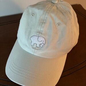 Ivory Ella Baseball Cap with Embroidered Elephant Logo in Mint Green